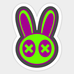 Vibrant rabbit Sticker